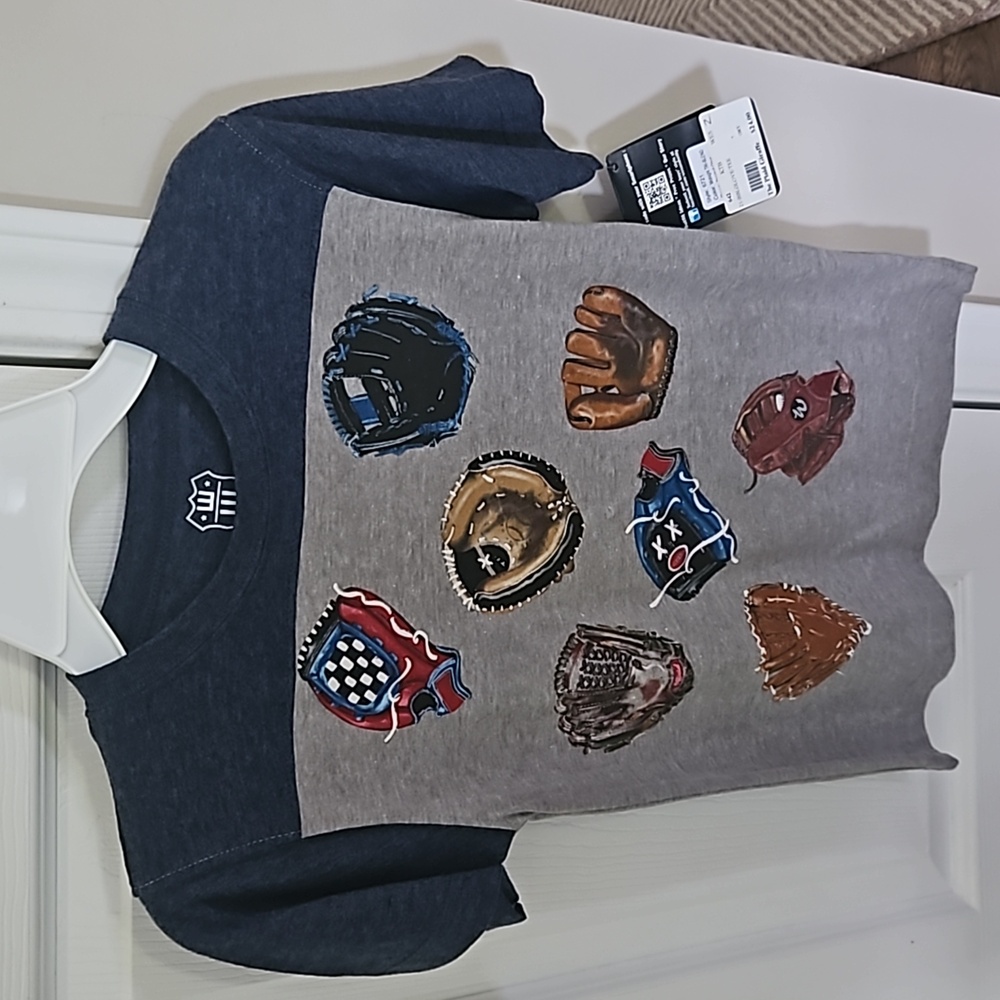 NWT wes and Willy baseball boys t shirt size 7